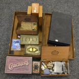 Smoking Ephemera - table lighters; Zippo type lighters; cash boxes;