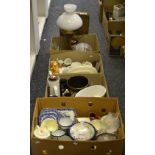 Ceramics - a Salisbury china part tea service; an eggshell part tea service;