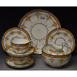 A Minton tea for two set comprising cups and saucers, side plates, sandwich plate,