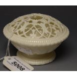 A Grangers Worcester ivory pot pourri,