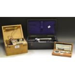 Scientific Instruments - a Tesamaster guage; a cased student microscope;