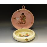 Nursery ware - a Staffordshire Nurseryware bowl printed with Betty's tea party;