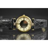 Must de Cartier - A lady`s Vermeil wristwatch, circular cream and gold coloured dial,