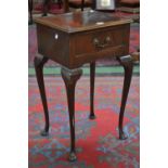 A mahogany side table,