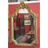 A 19th century giltwood and gesso pier glass,