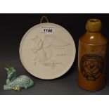 Ceramics - a Hungarian Herend Pottery model unicorn,