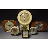 Clocks - a Smith's eight day wall clock,