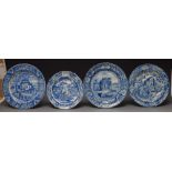 An Andrew Stevenson Chinese Traders plate,