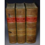 Antiquarian Books - A Commentary Upon The Holy Bible, From Henry and Scott, three-volume set,