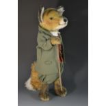 A Steiff Beatrix Potter Fox, Mr Tod, reddish brown mohair,