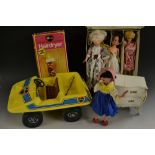 Sindy & Barbie Dolls - a 1974 Sindy doll, long brunet hair,