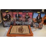 Barbie - a pair of Harley Davidson Motor Cycle special collection Barbie and Ken dolls,