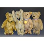 Steiff - a group of four Annual Year Bears, 2001; 2002; 2003; 2004, each golden mohair,