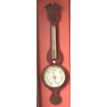 A mahogany cased aneroid barometer, Benetfink & Co.
