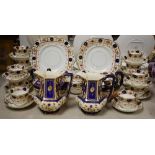 An Edwardian Imari palette porcelain tea service, c.