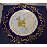 A Spode limited edition plate to commemorate the enlargement of the European Community,