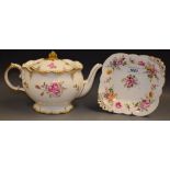 Royal Crown Derby - a Pinxton Roses teapot;