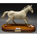 A Beswick model of a dappled grey horse, titled One Man,