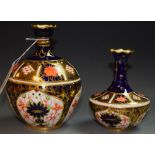 Royal Crown Derby - an 1128 pattern ovoid bottle vase, 1919 cypher,