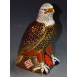 Royal Crown Derby paperweight - a bald eagle, first quality,