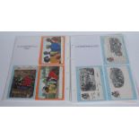 Postcards - Sixty-five coloured and photograph Black American and African cards,