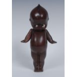 An early-mid 20th century Continental bisque porcelain doll, as a black baby,