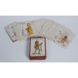 Playing Cards - an early 20th century Round Game, Spin & Old Maid, by Thomas De La Roux & Co,