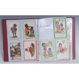 Postcards - Black Memorabilia - Thirty-four coloured postcards, various manufactures,