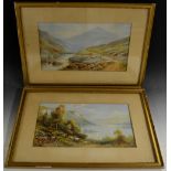 Andrew Beer A pair, Sheep Grazing signed, watercolours, 25.