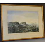 Ashley Jackson (Bn.1940) Looking Over Ilkley Moor signed, watercolour, 35.