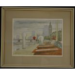 Frank E Dodman (20th century) P S Tattersall Castle 1929 signed, inscribed and dated 1929,