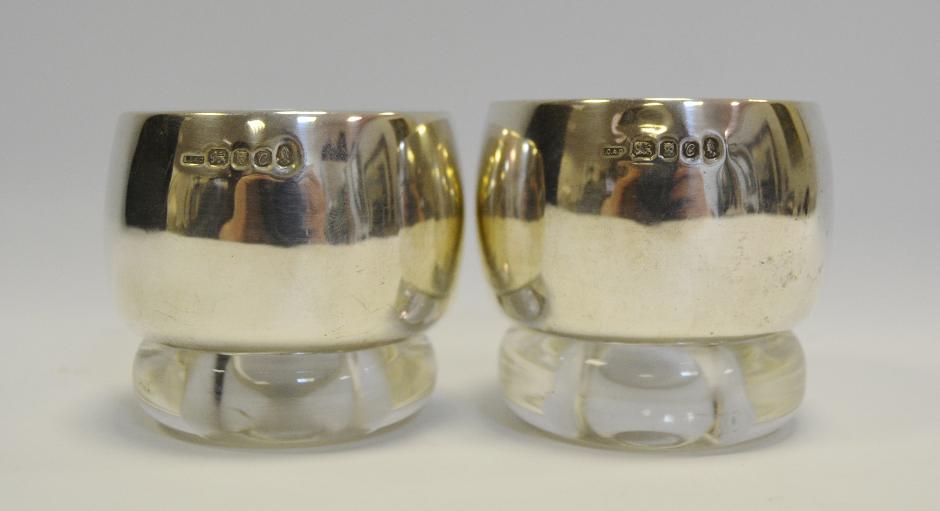 A pair of silver salts