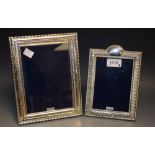 A hallmarked silver photograph frame,