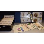 Stamps - GB and World FDC's in album and loose,