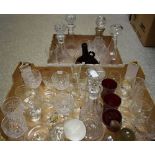 Glassware - to include decanters,