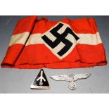 Militaria - a WWII German swastika arm band;