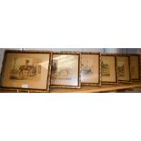 Henry Alken (after) a set of six I Have A Notion prints, Equestrian scenes,