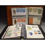 Stamps - Two Royal Mail cover albums,