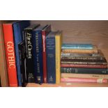 Books - reference books including Antique Arms and Armour, Art of Chivalry, Gothic Architecture,