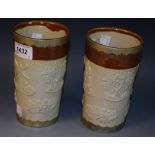 A 19th Century salt glazed beaker,