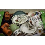 Ceramics - assorted Denby, Portmeirion Botanic Garden, others similar,