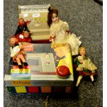 Toys and Juvenalia - a Vulcan boxed toy sewing machine, a toy cash register c.