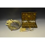 Plated Ware - a set of twelve teaspoons,