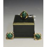 A malachite ring,