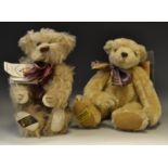 A Merrythought jointed bear, Bradley, with passport, 00130,