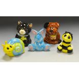 A set of five novelty animal models,