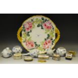 Del Prado - six gilt metal mounted trinket boxes,