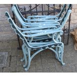 8 cast iron bench ends