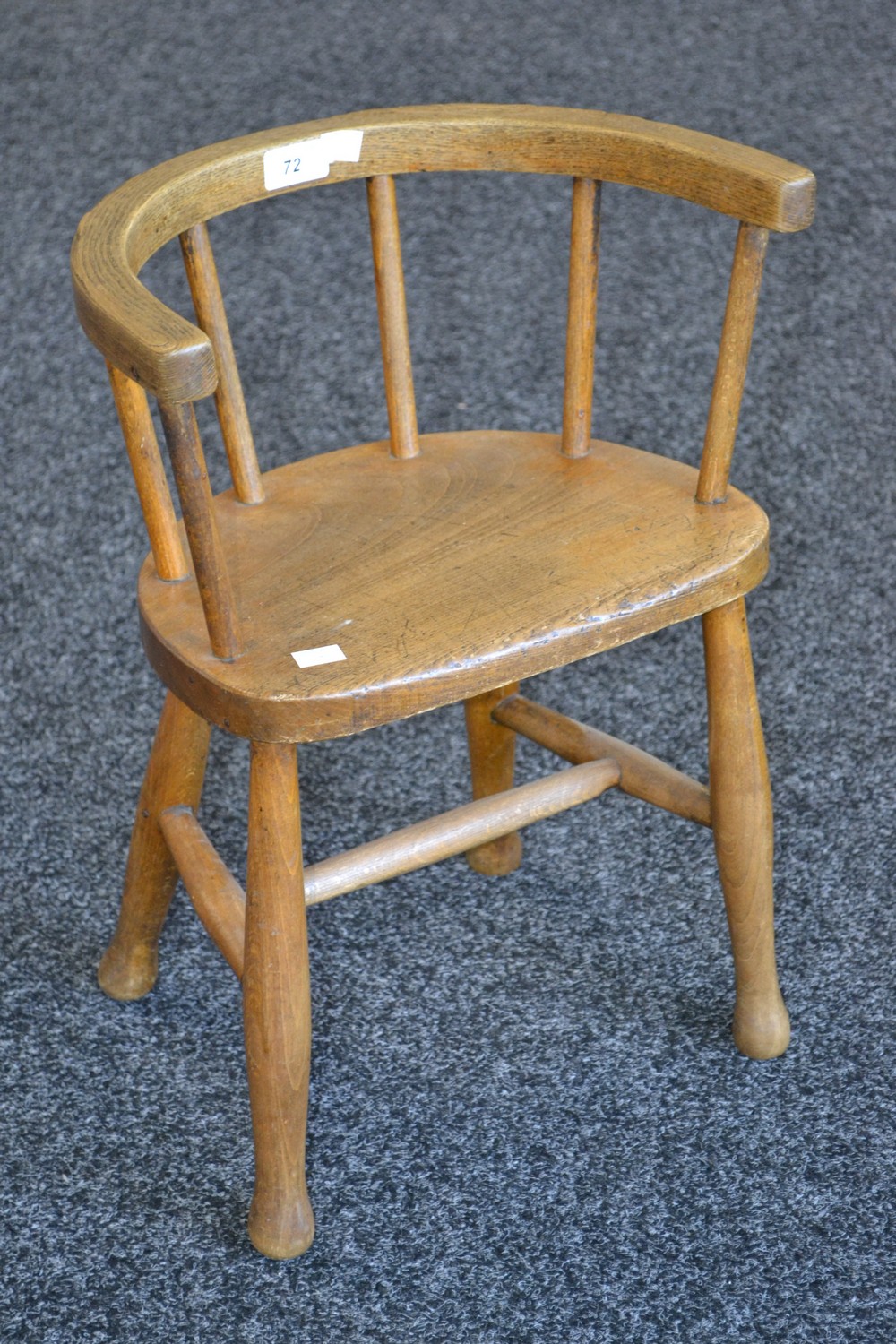 A childs miniature Windsor chair