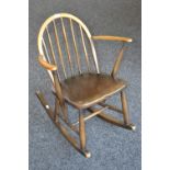 A small Ercol rocking chair.